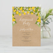 ラスティック レモン ブルーム グリーン 誓約パーティー 招待状 (スタンド正面)