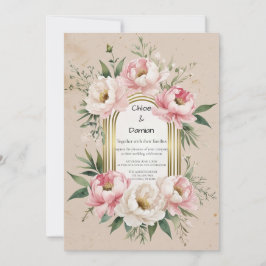 ラスティック ロマンティック ボヘミア ウェディング 招待状