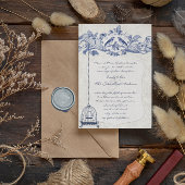 ラスティック ロマンティック ヴィンテージ 鳥かご ラブバード ウェディング 招待状