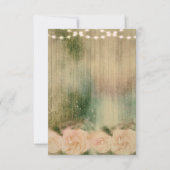 ラスティック ローズ 結婚式 受付カード 招待状 (裏面)