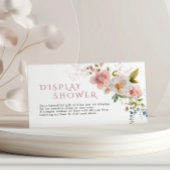 ラスティック ワイルドフラワーズ ディスプレイ シャワー エンクロージャーカード