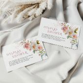 ラスティック ワイルドフラワーズ ディスプレイ シャワー エンクロージャーカード