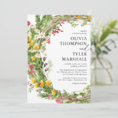 ラスティック ワイルドフラワーズ ボヘミアンワ wedding 招待状 (スタンド正面)
