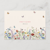 ラスティック ワイルドフラワー ウェディング 詳細 封入カード エンクロージャーカード (裏面)