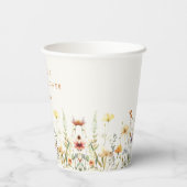 ラスティック ワイルドフラワー ブライズシャワー 紙コップ (裏面)