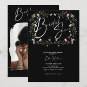 ラスティック ワイルドフラワー ブライダル バッシュ 招待状 (正面/裏面)