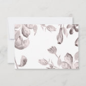 ラスティック ワイルド フラワーズ ウェディング 招待状 (裏面)