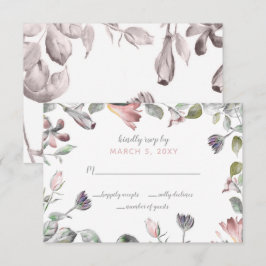 ラスティック ワイルド フラワーズ ウェディング 招待状