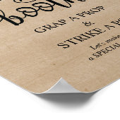 ラスティック ヴァインズ ウェディング フォトブース サイン ポスター (角)