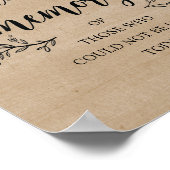 ラスティック ヴァインズ ウェディング メモリアル(キャンドル)看板 ポスター (角)