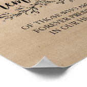 ラスティック ヴァインズ ウェディング メモリアル サイン (角)