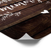 ラスティック ヴァインズ ファーム ウッド 思い出に、追悼 ポスター (角)