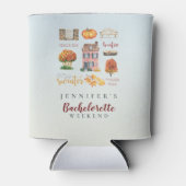 ラスティック ヴィブラント オータム フェイバリッツ ブライズメイド パーティー 缶クーラー (正面)