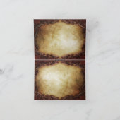 ラスティック ヴィンテージ ウェスタン カントリー ウェディング サンクス サンキューカード (内部)