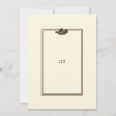 ラスティック ヴィンテージ カウボーイ ウェディング ウェスタン フレーム 招待状 (裏面)