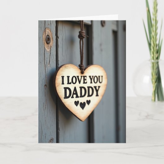 ラスティック I Love You Daddy カード (正面)