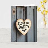 ラスティック I Love You Daddy カード (黄色い花)