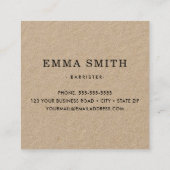 ラスティッモダンククラフト紙 スクエア名刺 (裏面)