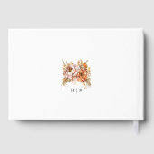 ラスティテラコッタピーニー結婚フローラズゲストブック ゲストブック (裏面)