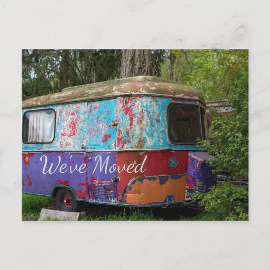 ラスティトレーラー私たちは移動はがき ポストカード (正面)