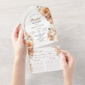 ラスティバラブライダルシャワーレシピ オールインワン招待状 (貼ってはがせる)