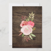 ラスティバラ素朴カントリーウェディング招待状 招待状 (裏面)