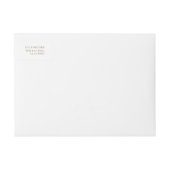 ラスティモダンビッグモノグラムはっきりしたシンプル結婚ズ ラップアラウンドラベル (正面)