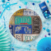 ラスティレトロライセンスプレートコレクション ペーパープレート (パーティー)