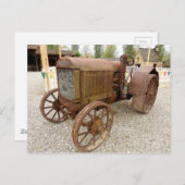 ラスティヴィンテージトラクタ ポストカード (正面/裏面)