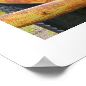 ラスティヴィンテージ車オールドジャンカーアンティーク自動車 ポスター (角)