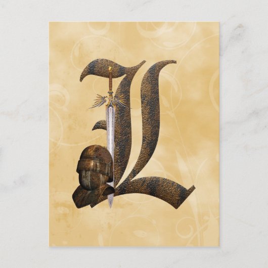 ラスティーナイツイニシャルL ポストカード (正面)