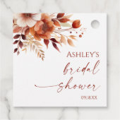 ラスティーバースデーブルーンフラワー ブライダルシャワー フェイバータグ (裏面)