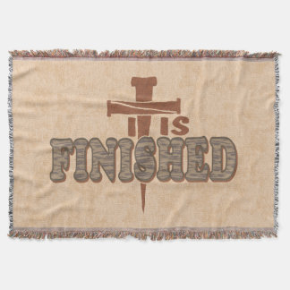 ラスティ爪、 ネイルクロスオブキリスト教デザイン スローブランケット