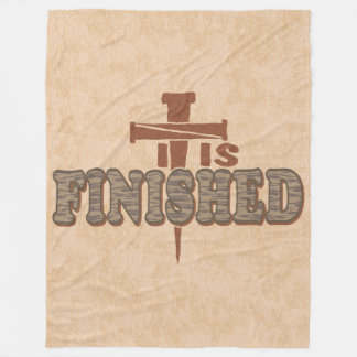 ラスティ爪、 ネイルクロスオブキリスト教デザイン フリースブランケット