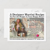 ラスティ爪、 ネイルマルティーニレシピはがき ポストカード (正面/裏面)