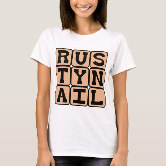 ラスティ爪、 ネイル、カクテル Tシャツ (正面)