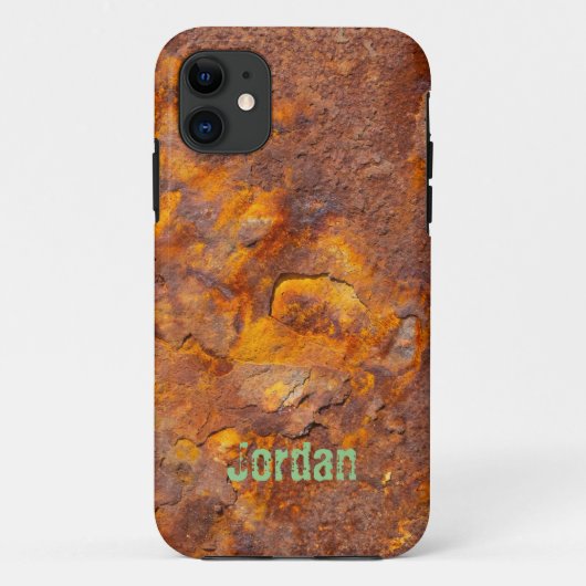 ラスティ素晴らしアイアン名前をカスタムする Case-Mate iPhoneケース (裏面)