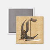 ラスティ騎士イニシャルC マグネット (正面/裏面)