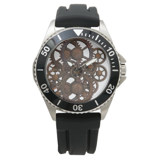 ラステスティームパンクメタルギア 腕時計 (正面)