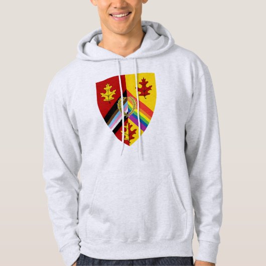 ラステッドウッドランズプライドフード付きスウェットシャツ パーカ (正面)