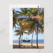 ラステレーナス・サマナ・ドミニカ共和国Posで出荷 ポストカード (正面/裏面)