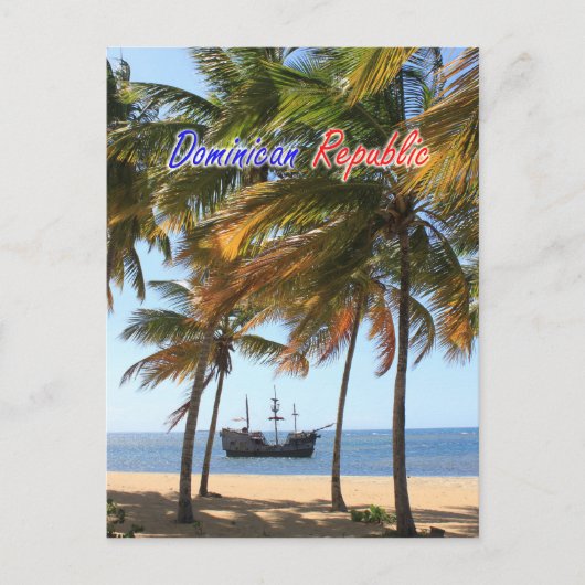 ラステレーナス・サマナ・ドミニカ共和国Posで出荷 ポストカード (正面)