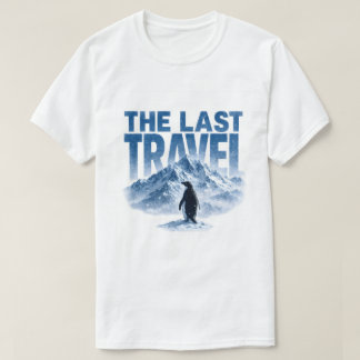 ラストの旅ペンギン雪山 Tシャツ
