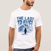 ラストの旅ペンギン雪山 Tシャツ (正面)