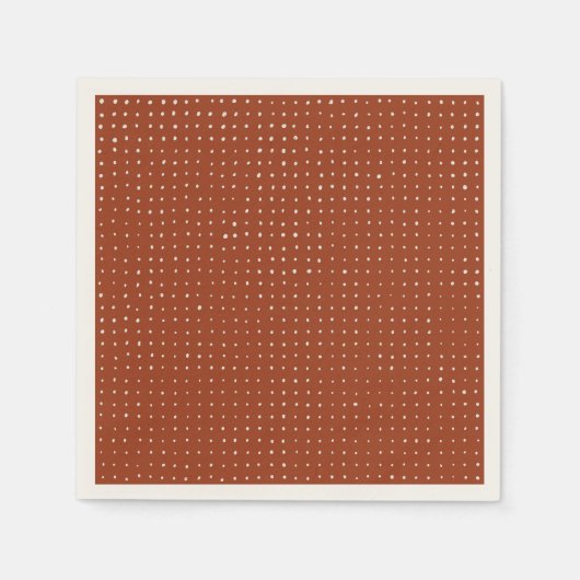 ラストの薄い灰色の点 スタンダードカクテルナプキン (正面)