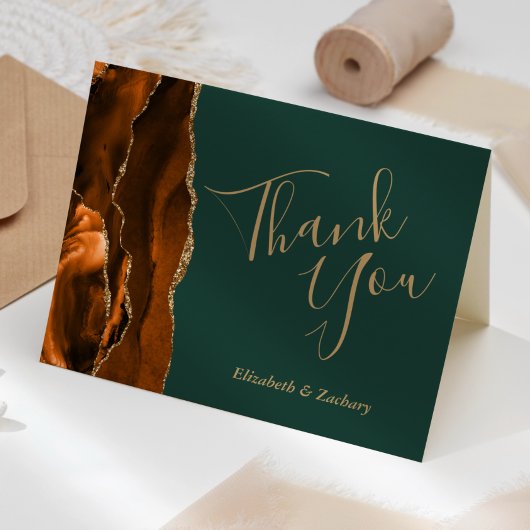 ラストアガテ金ゴールドエメラルドグリーン結婚ズありがとう カード