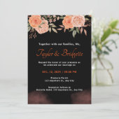 ラストアンドエメラルドブラック秋の結婚式 招待状 (スタンド正面)