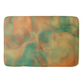 ラストアンドシーグリーンマーブル抽象芸術 バスマット (正面)