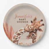 ラストアンドタンボホキラフェベビーシャワー紙プレート ペーパープレート (正面)