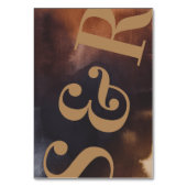 ラストアートビッグモダンモノグラはっきりしたムシンプル結婚の テーブルナンバー (裏面)